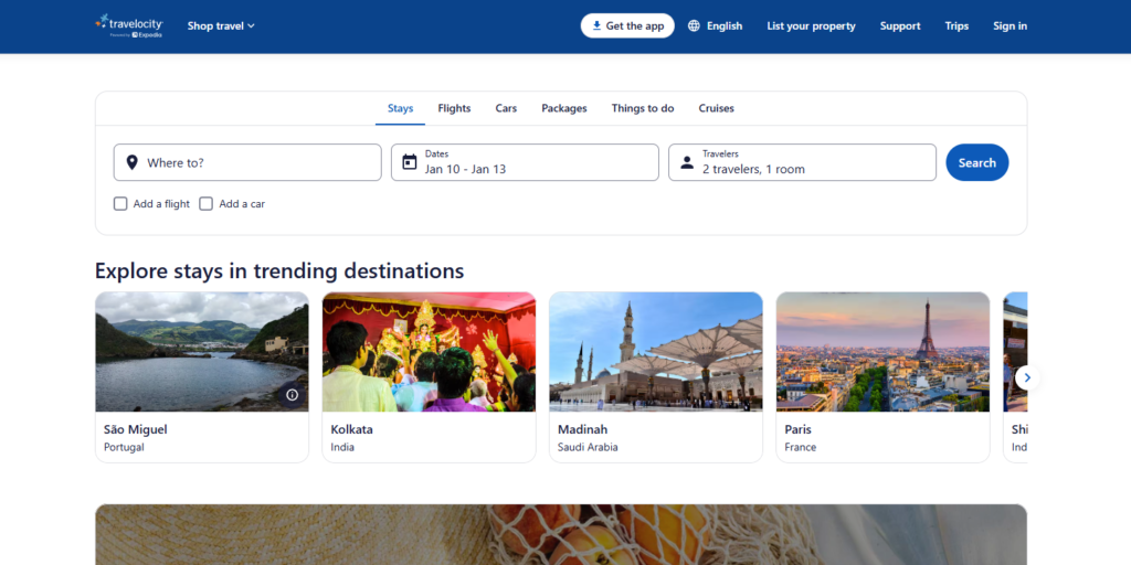 travel websites for USA travelers, travelosity.com