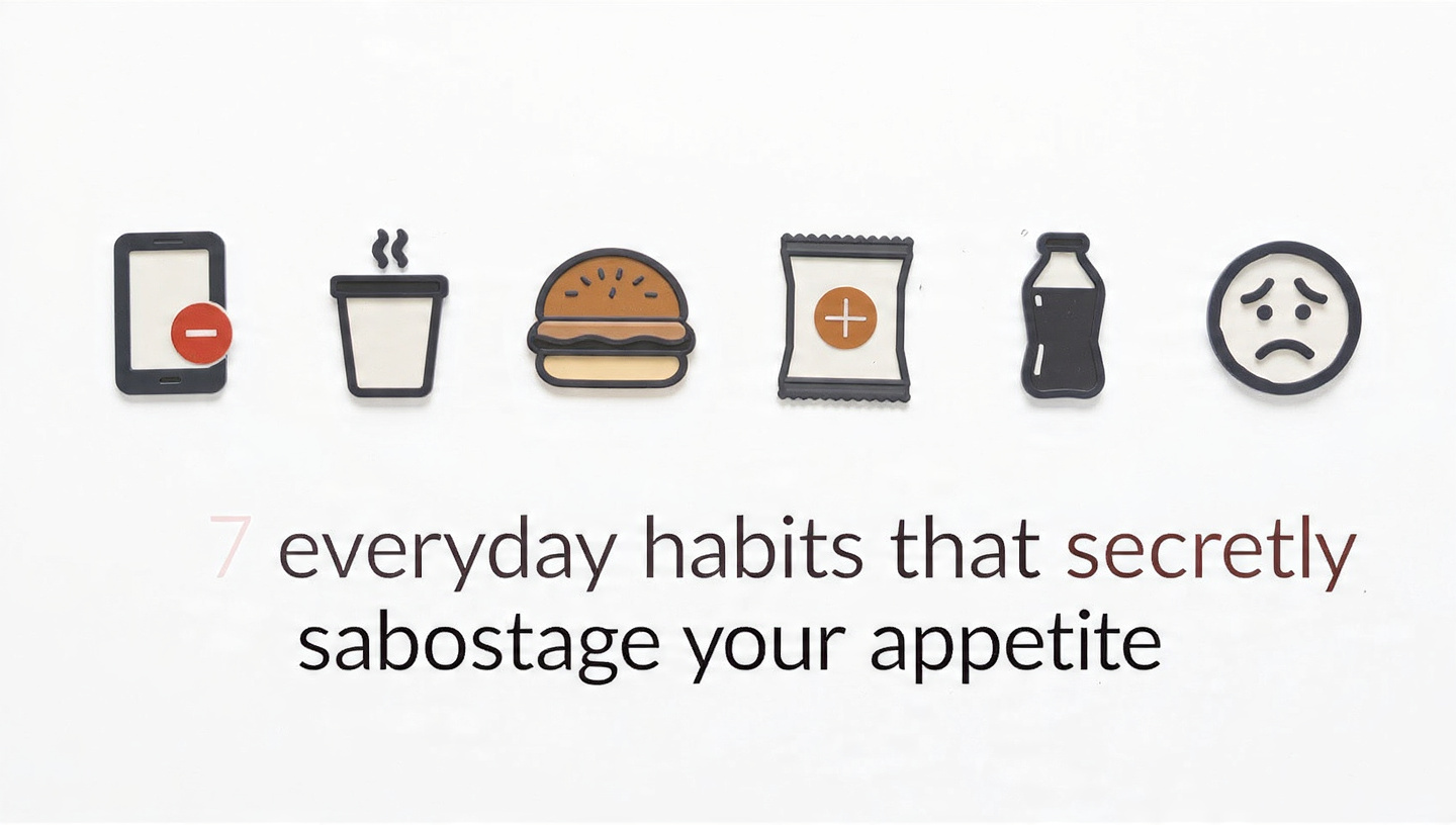 7 everyday habits that secretly sabotage your appetite, appetite